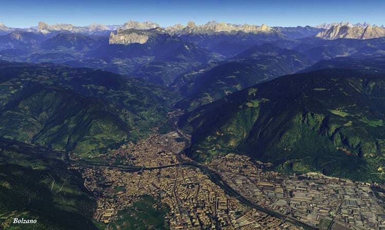 FSC news MTGS330 G1000 Dolomiti 3D Bolzano valley